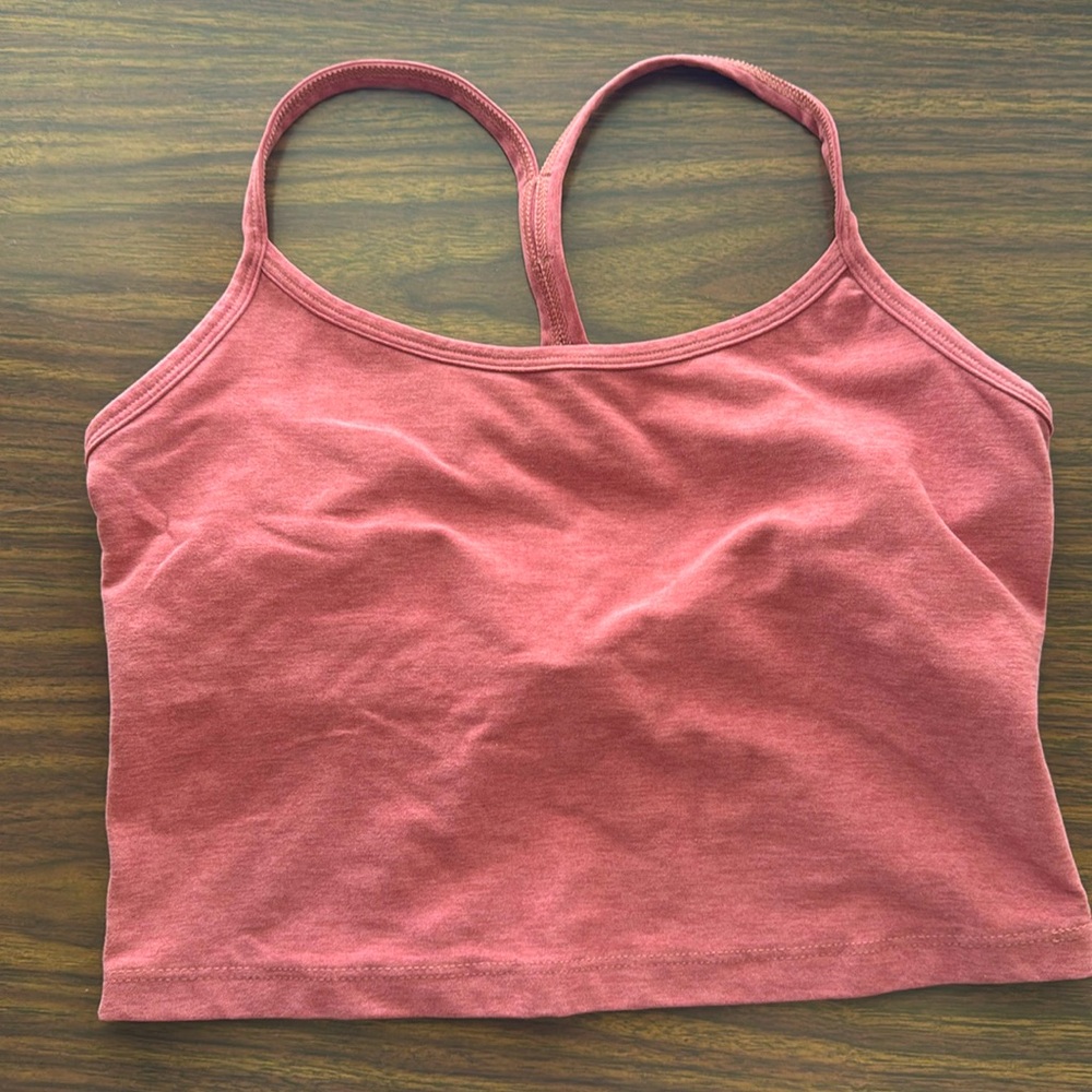 Spacedye Slim Racerback Cropped Tank, Size M